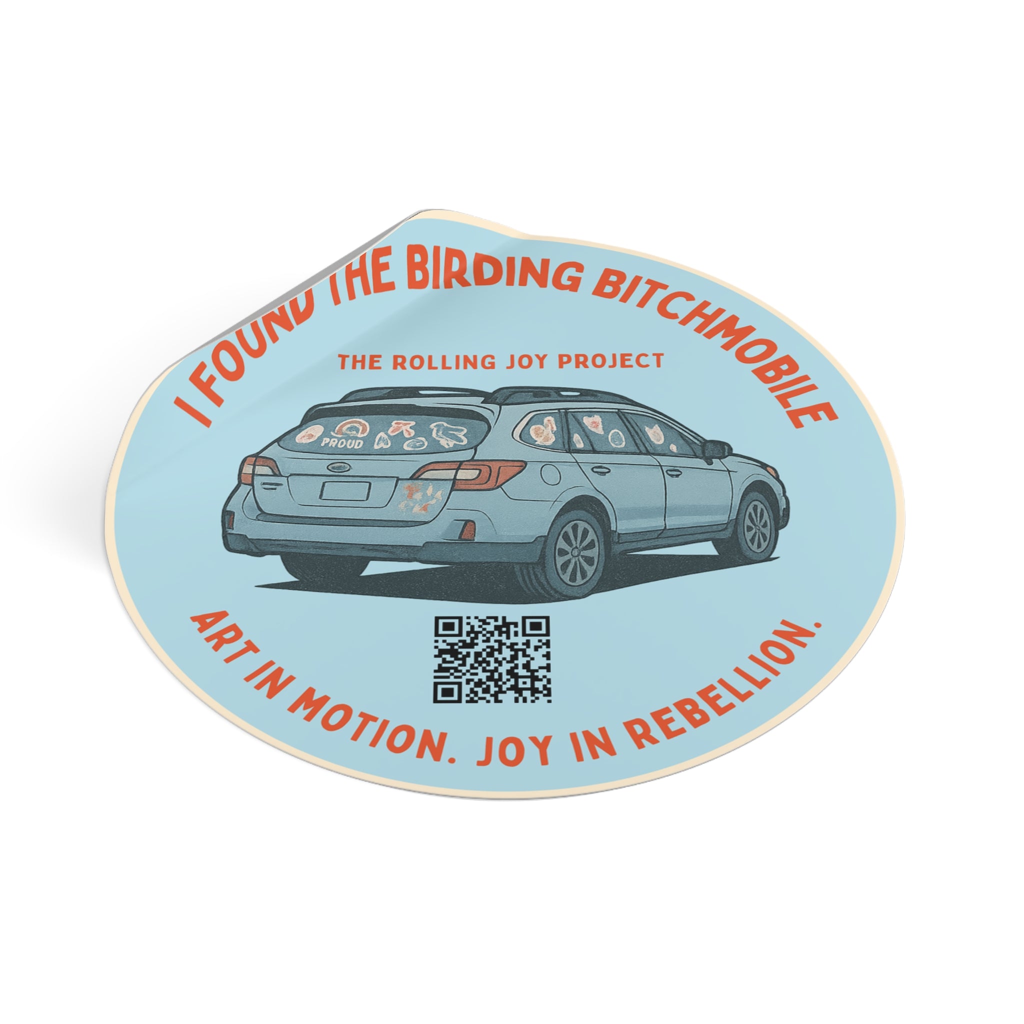 Certified Birding Bitchmobile Spotter Vinyl Sticker - Art in Motion